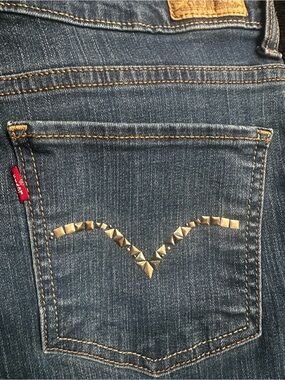 Levi's Denim Jeans with Tan Pocket Lining and Silver Button